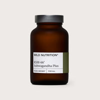 Wild Nutrition Food-Grown® KSM-66 Ashwagandha Plus - 3 Month Supply for Stress Management & Emotional Balance