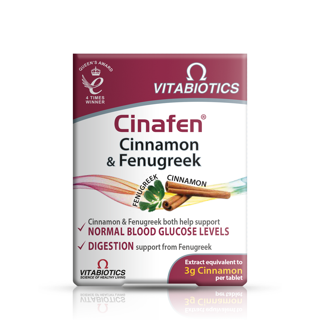 Vitabiotics Cinafen Cinnamon and Fenugreek Supplement