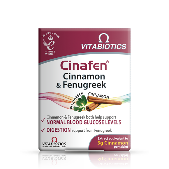 Vitabiotics Cinafen Cinnamon and Fenugreek Supplement