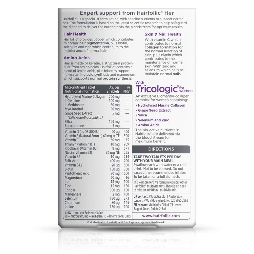 Vitabiotics Hairfollic Her Hair Growth Supplement
