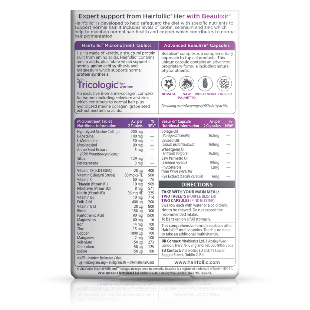 Vitabiotics Hairfollic Her Advanced Hair Support