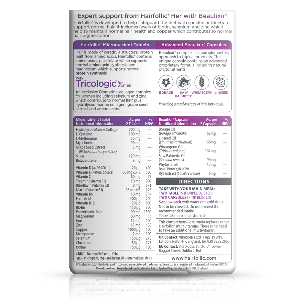Vitabiotics Hairfollic Her Advanced Hair Support