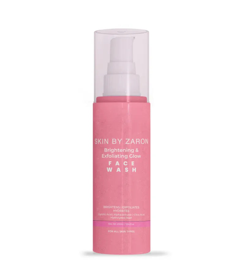 Wild Nutrition Brightening & Exfoliating Glow Face Wash for Radiance & Smooth Skin Texture