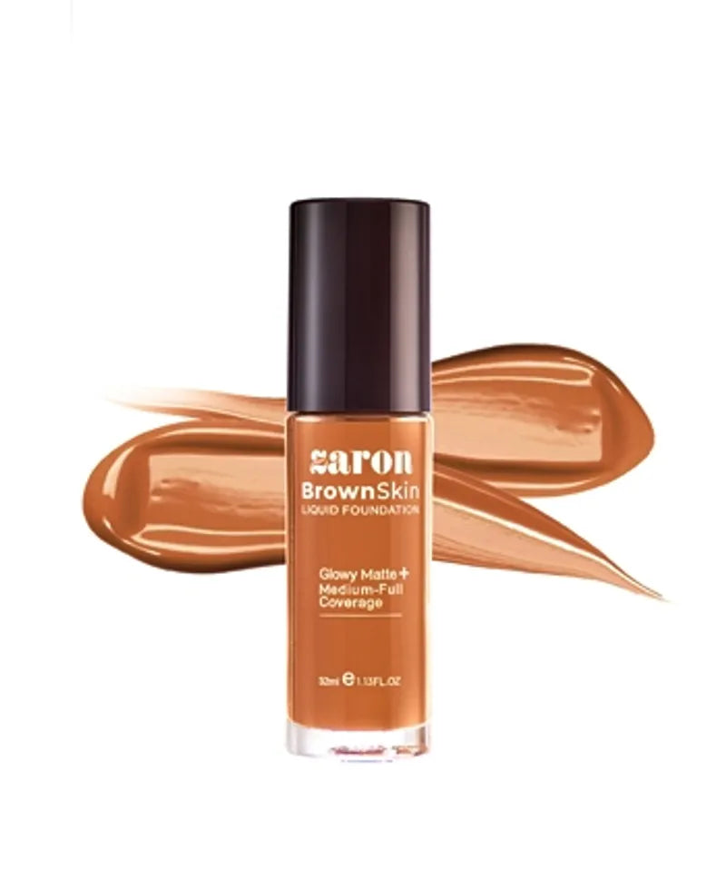 Wild Nutrition Brown Skin Liquid Foundation - Wood for Natural & Seamless Skin Coverage
