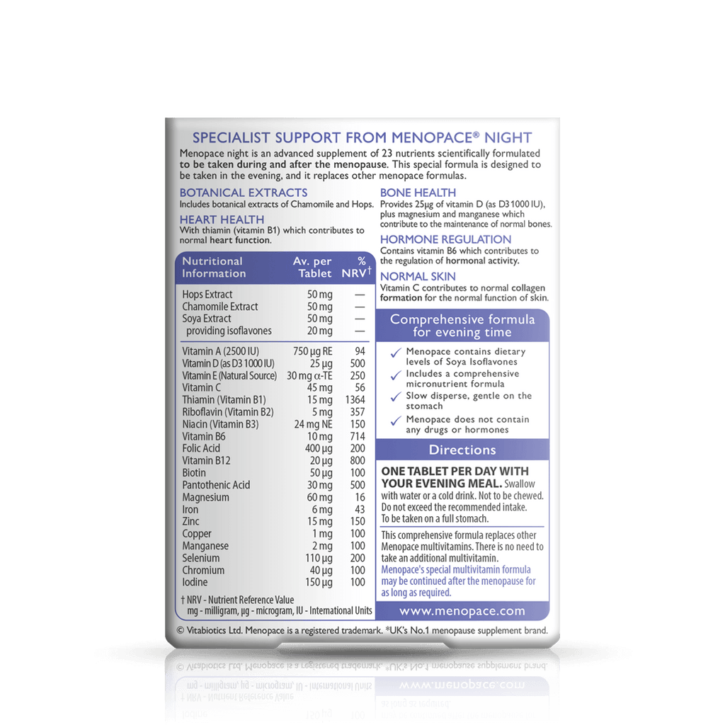 Vitabiotics Menopace Night Support
