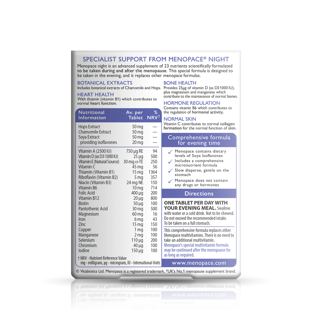 Vitabiotics Menopace Night Support
