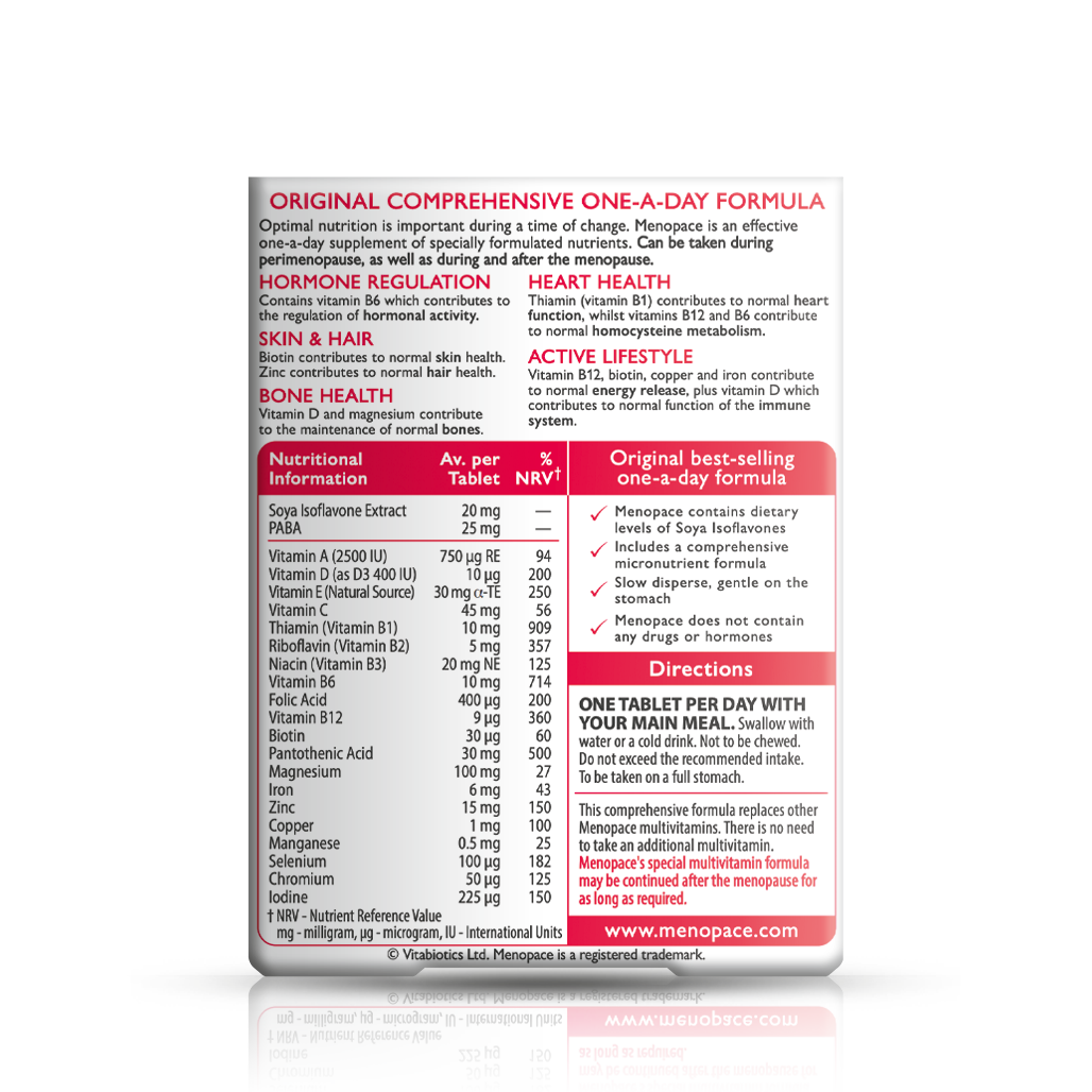 Vitabiotics Menopace Original Menopause Support