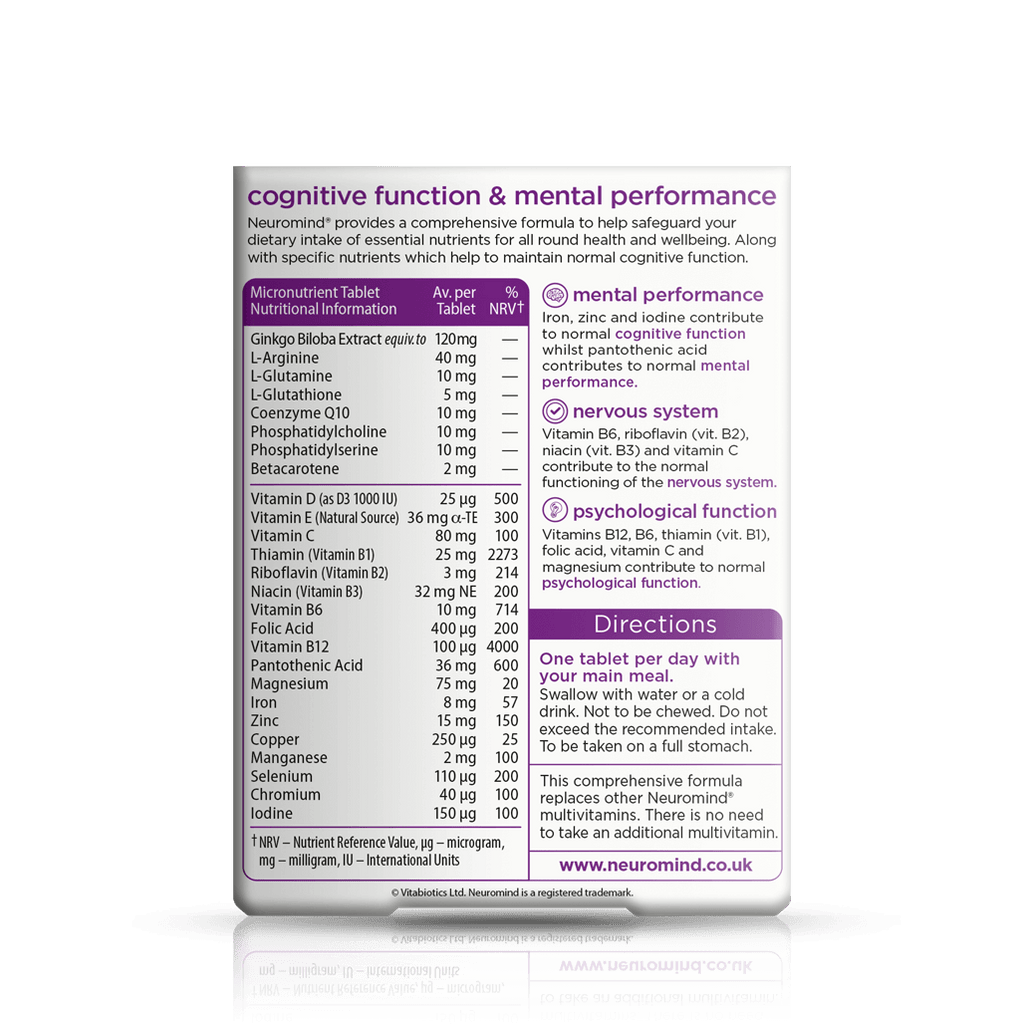 Vitabiotics Neuromind Original Brain Support