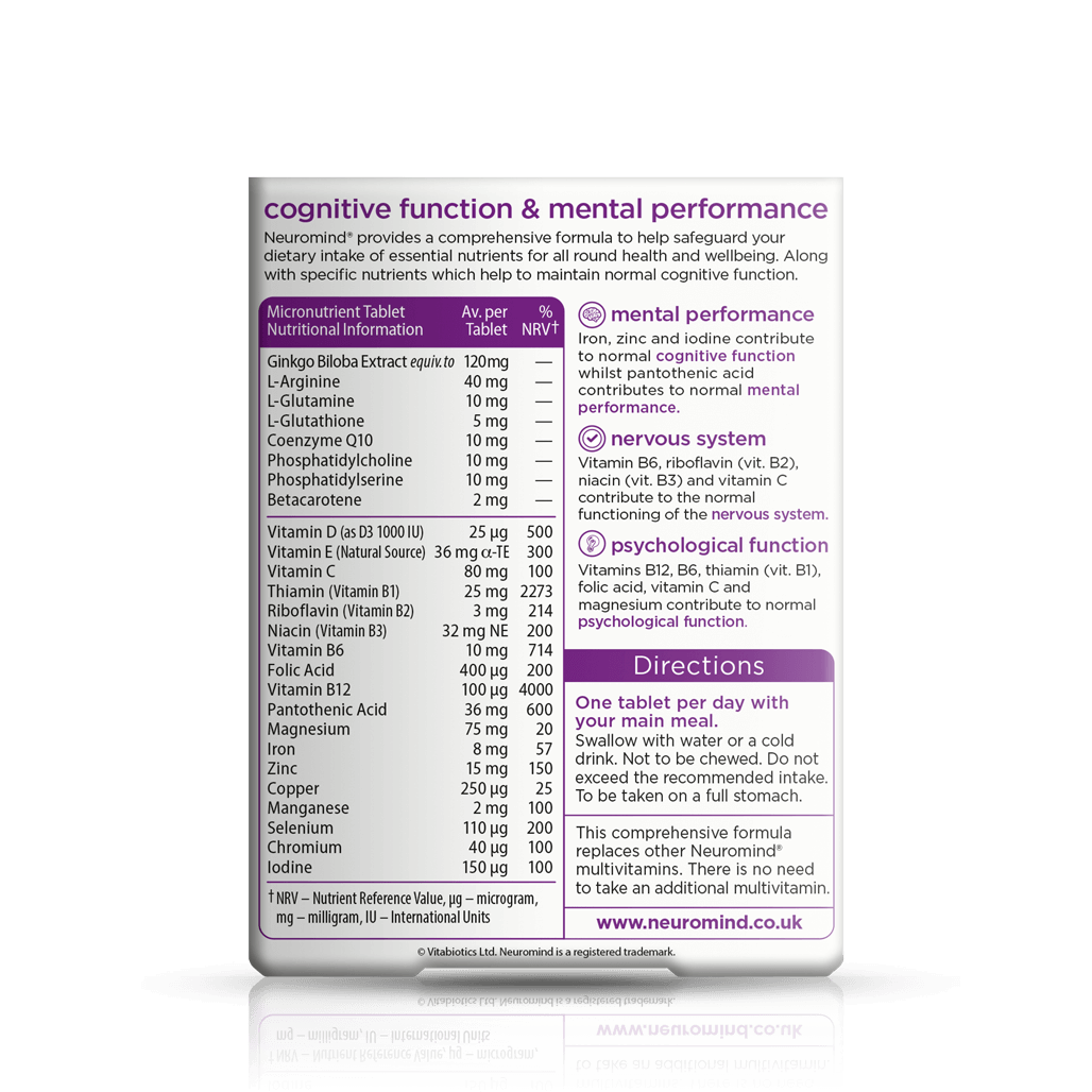 Vitabiotics Neuromind Original Brain Support
