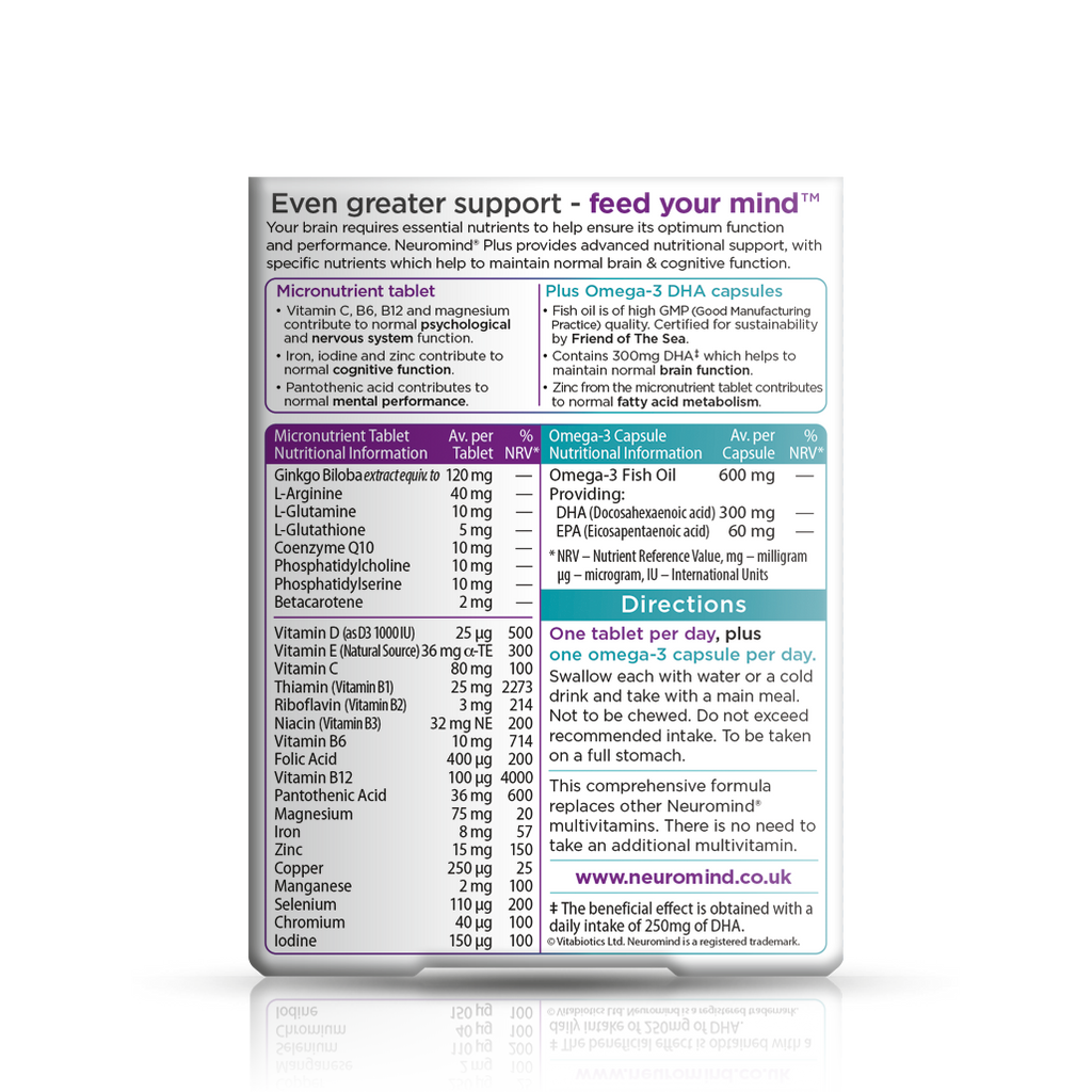 Vitabiotics Neuromind Plus Brain Support