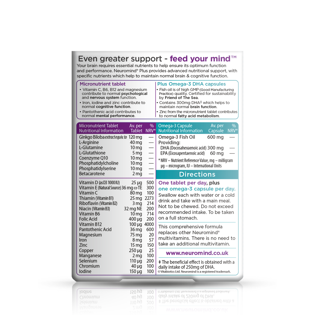 Vitabiotics Neuromind Plus Brain Support