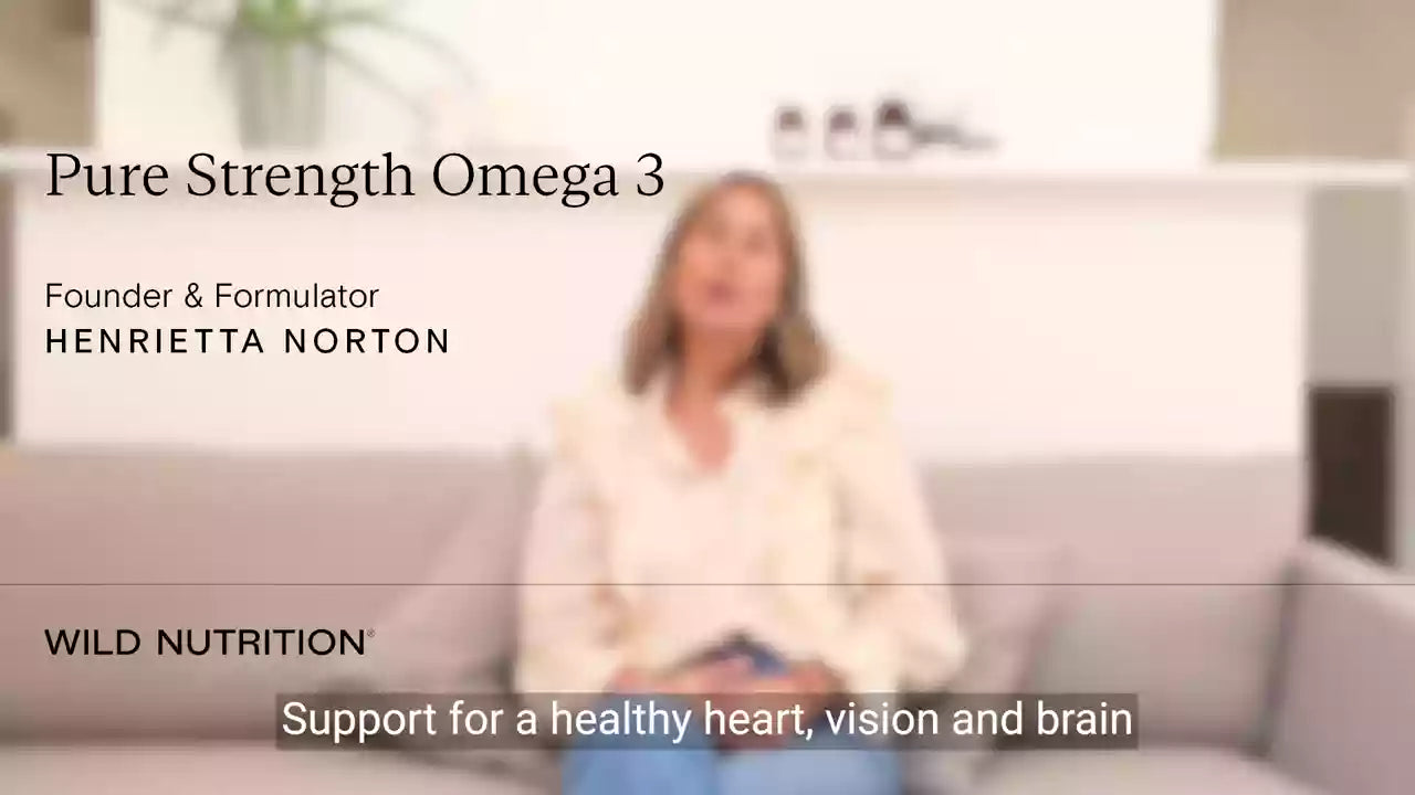 Wild Nutrition Food-Grown® Pure Strength Omega 3 for Brain, Heart & Vision Support