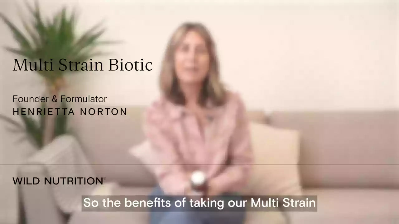 Wild Nutrition Food-Grown® Multi Strain Biotic for Gut Health & Digestive Support
