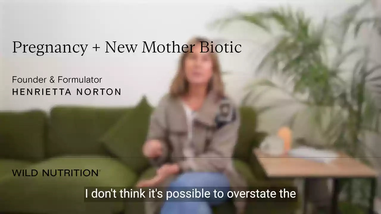 Wild Nutrition Pregnancy + New Mother Biotic for Maternal Gut Health & Wellness