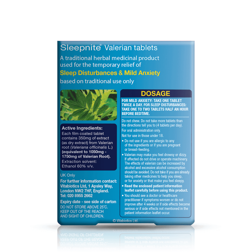 Vitabiotics Sleepnite Sleep Support Tablets
