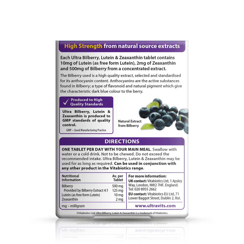 Vitabiotics Ultra Bilberry Lutein and Zeaxanthin