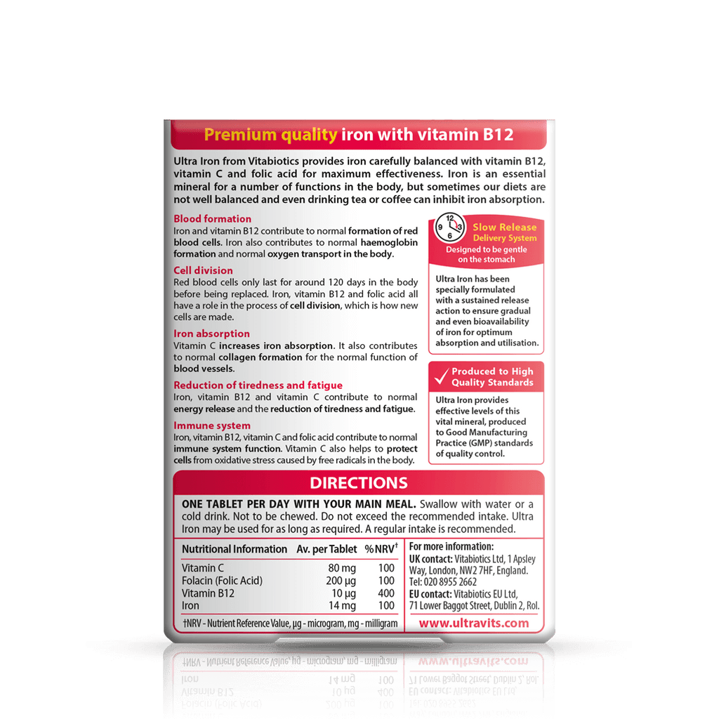 Vitabiotics Ultra Iron Supplement