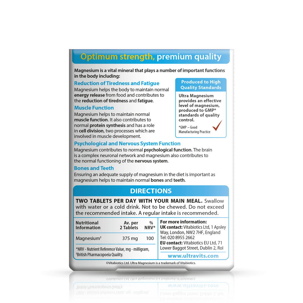 Vitabiotics Ultra Magnesium Tablets 3 Pack