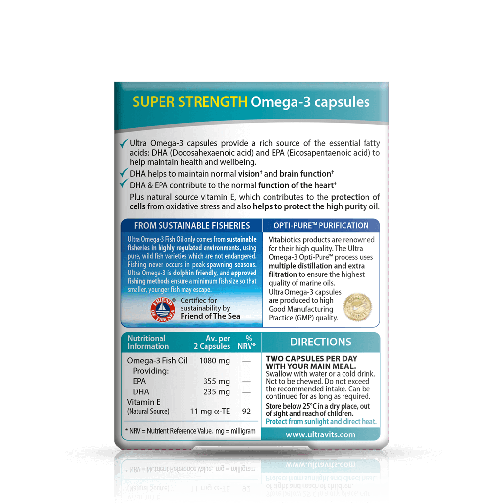 Vitabiotics Ultra Omega 3 High Purity Fish Oil