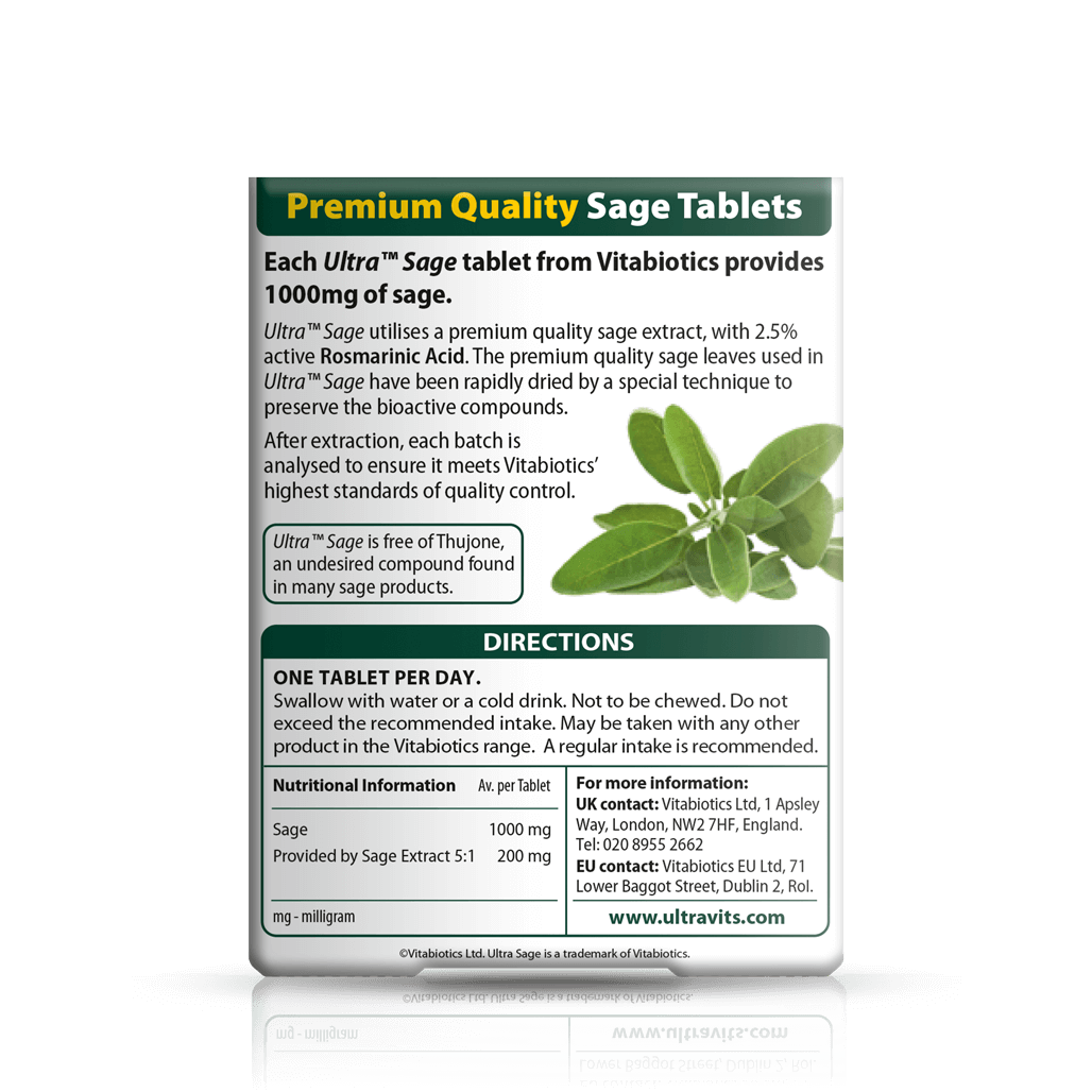Vitabiotics Ultra Sage Supplement