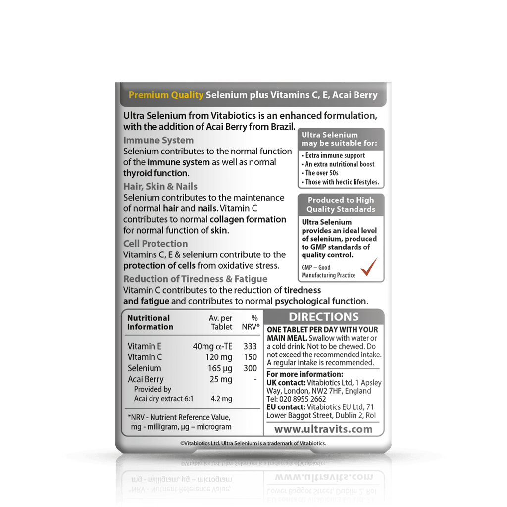 Vitabiotics Ultra Selenium Supplement