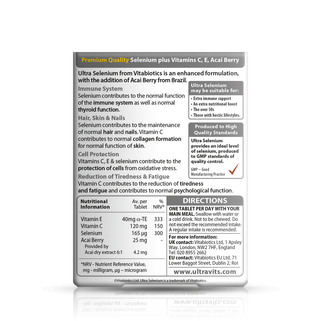 Vitabiotics Ultra Selenium Supplement