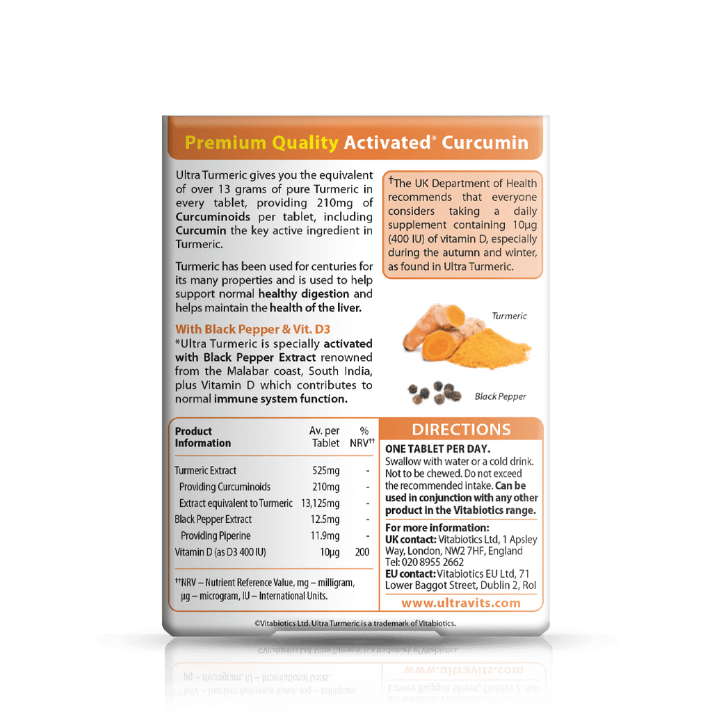 Vitabiotics Ultra Turmeric Curcumin Supplement
