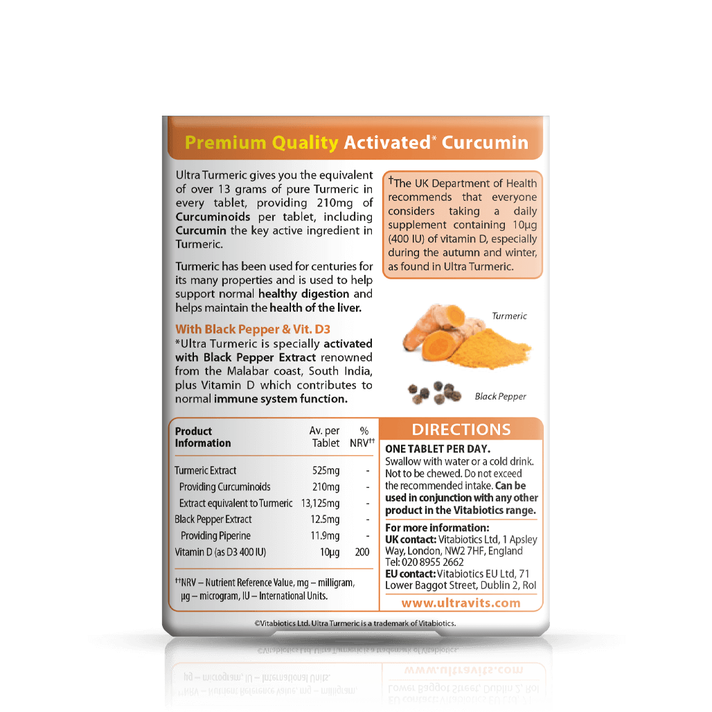 Vitabiotics Ultra Turmeric Curcumin Supplement
