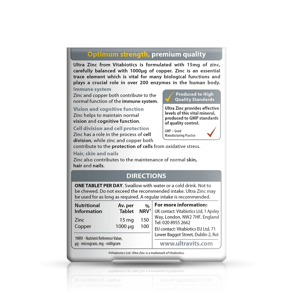 Vitabiotics Ultra Zinc Supplement