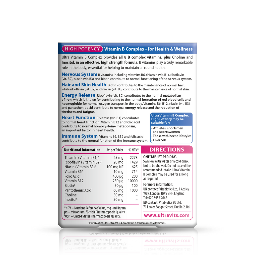 Vitabiotics Ultra Vitamin B Complex High Potency