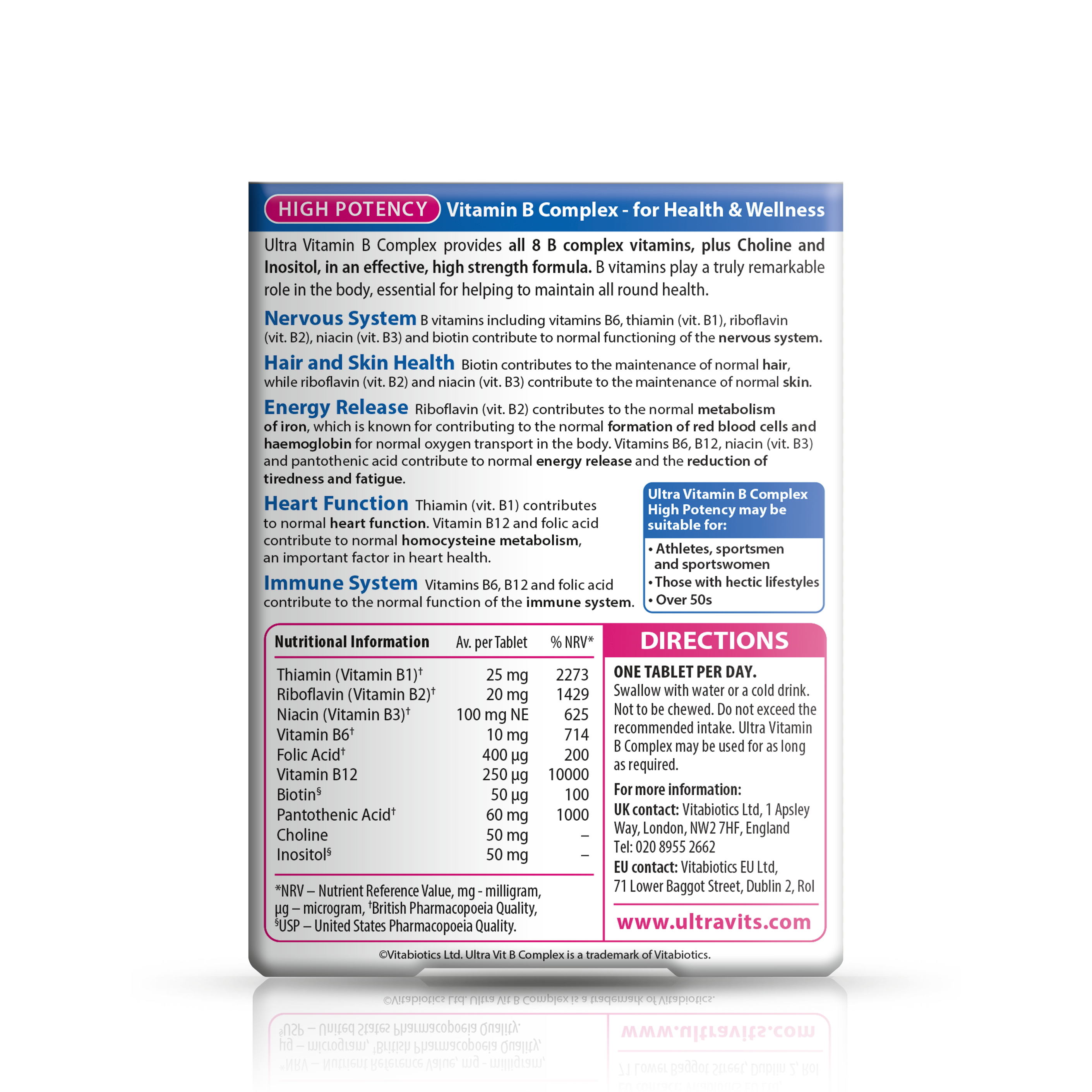 Vitabiotics Ultra Vitamin B Complex High Potency