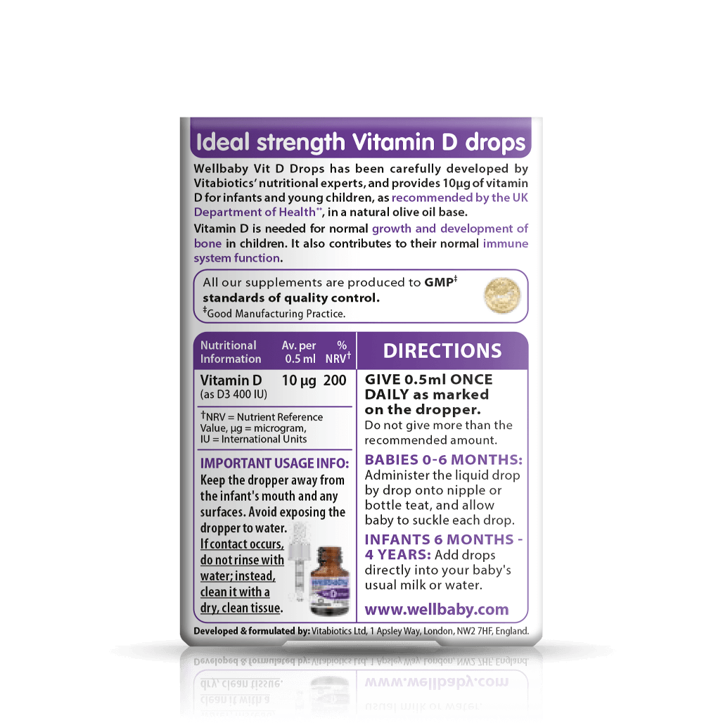 Vitabiotics Wellbaby Vitamin D Drops