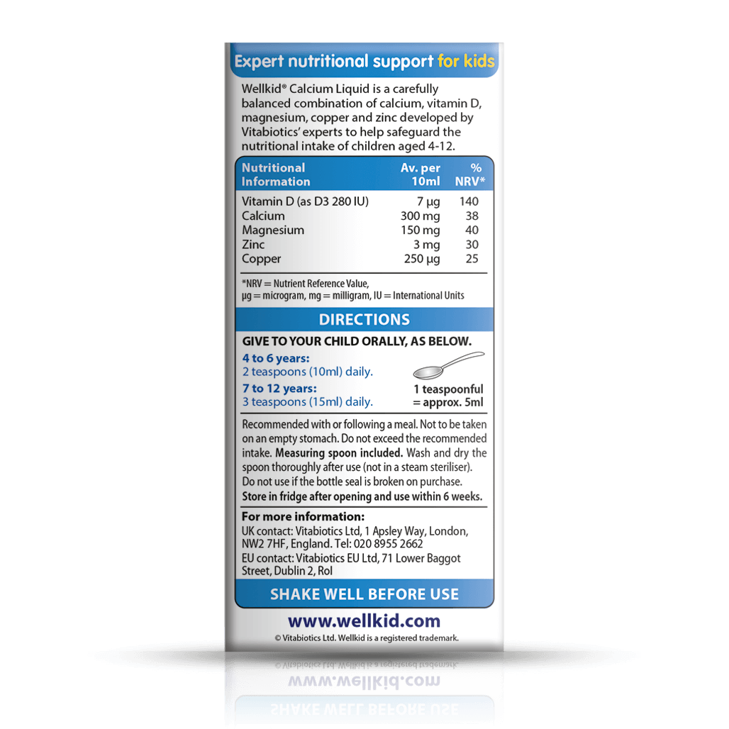Vitabiotics Wellkid Calcium Liquid