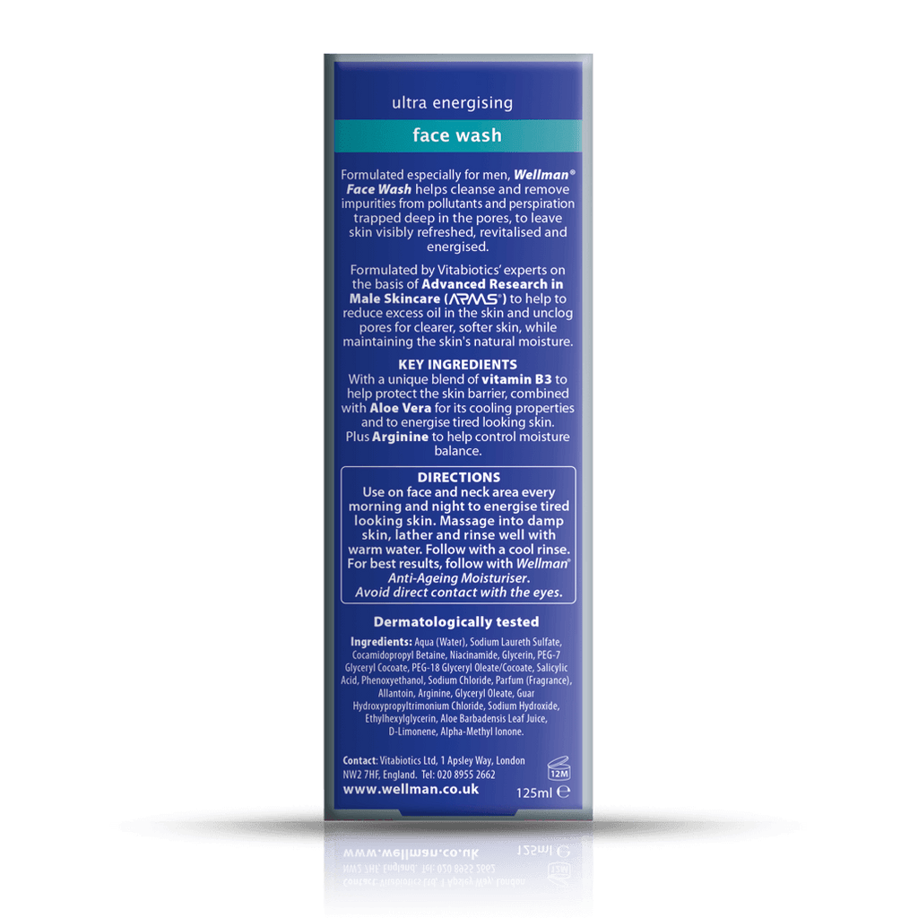 Vitabiotics Wellman Face Wash