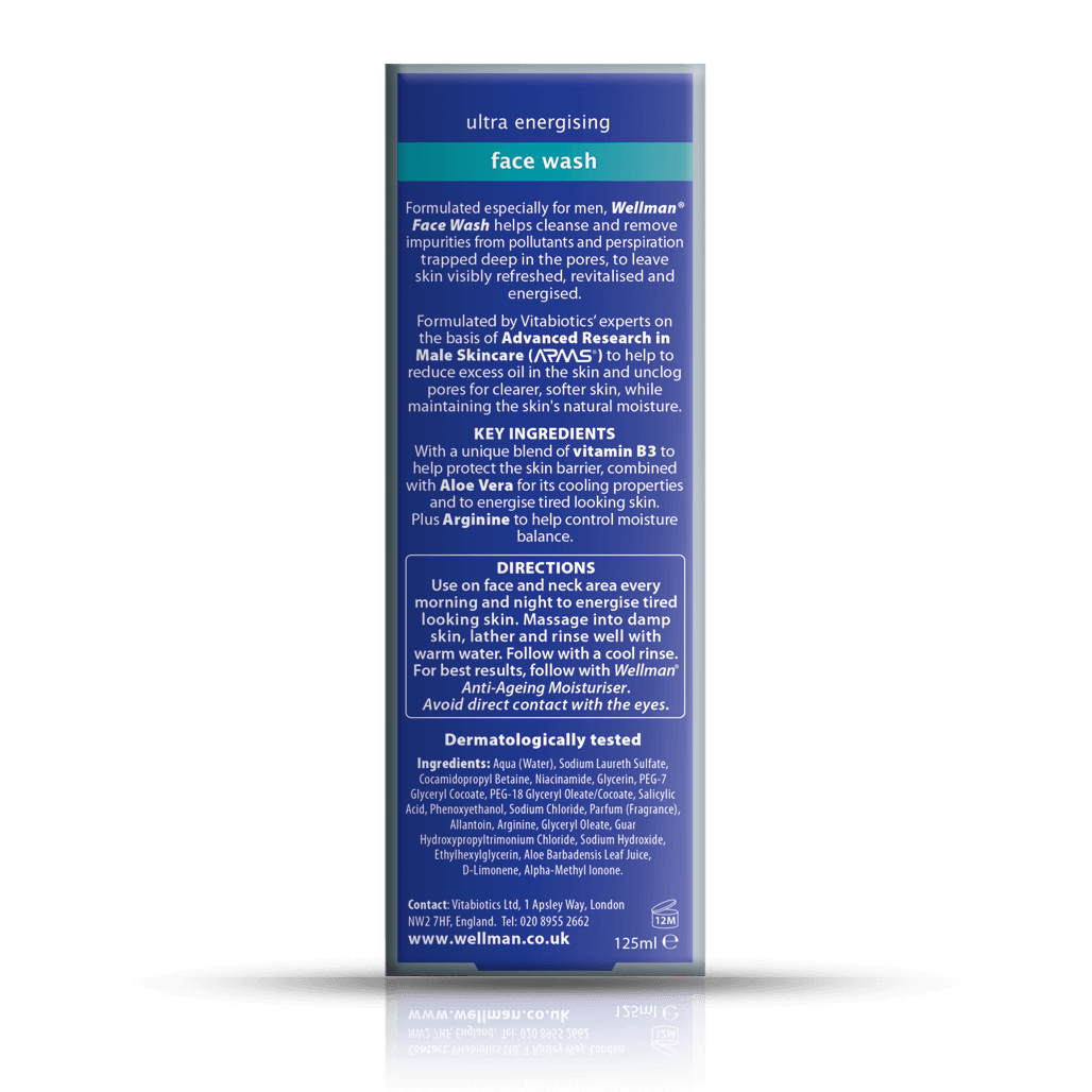 Vitabiotics Wellman Face Wash