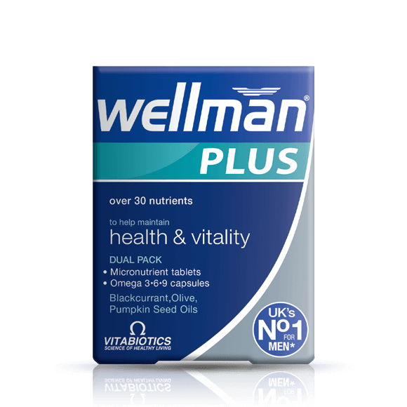 Vitabiotics Wellman Plus Omega 3 6 9
