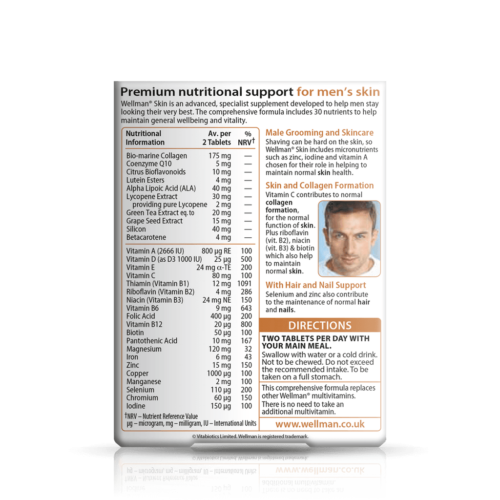 Vitabiotics Wellman Skin Support
