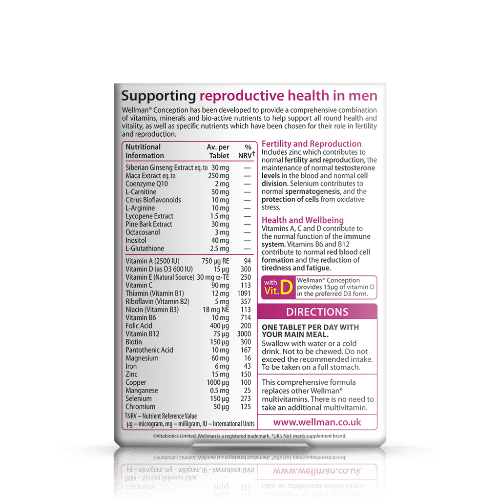 Vitabiotics Wellman Conception Fertility Support