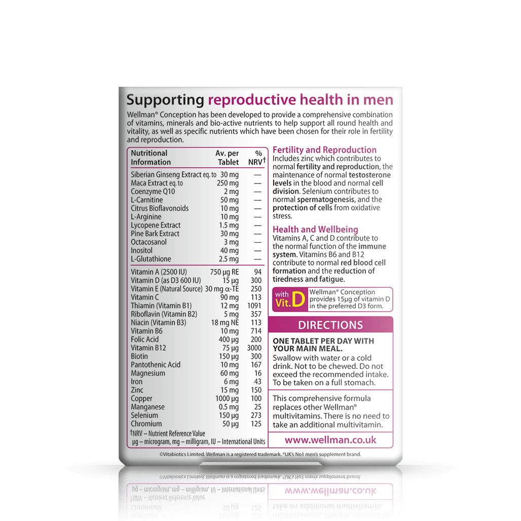Vitabiotics Wellman Conception Fertility Support