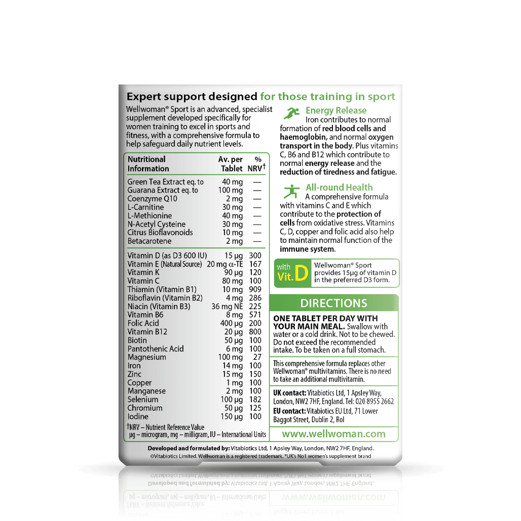Vitabiotics Wellwoman Sport Multivitamin