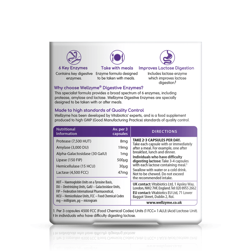 Vitabiotics Wellzyme Digestive Enzymes