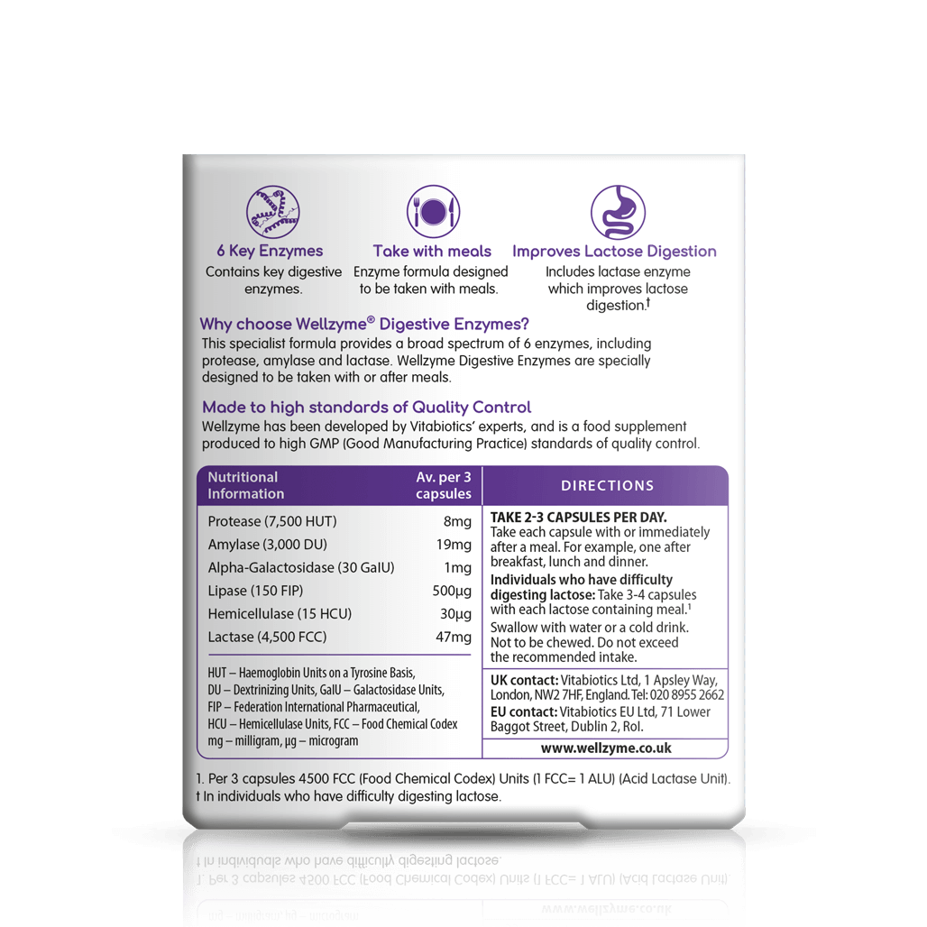 Vitabiotics Wellzyme Digestive Enzymes