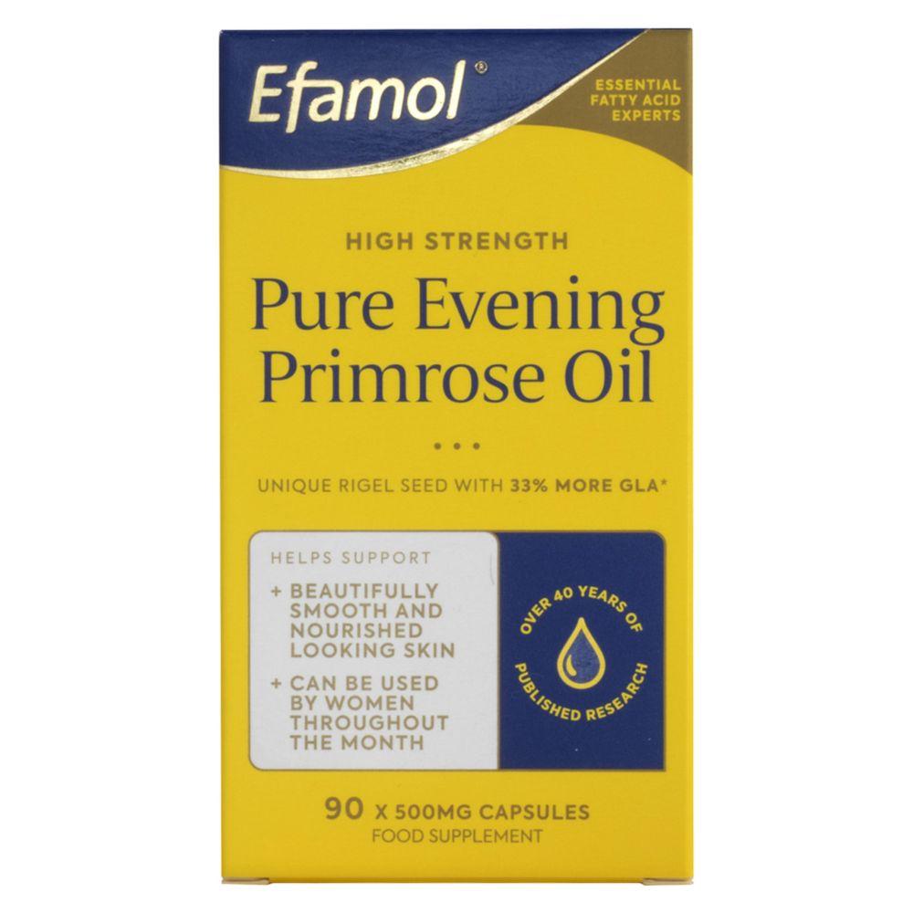 High Strength Pure Evening Primrose Oil 90 X 500Mg Capsules