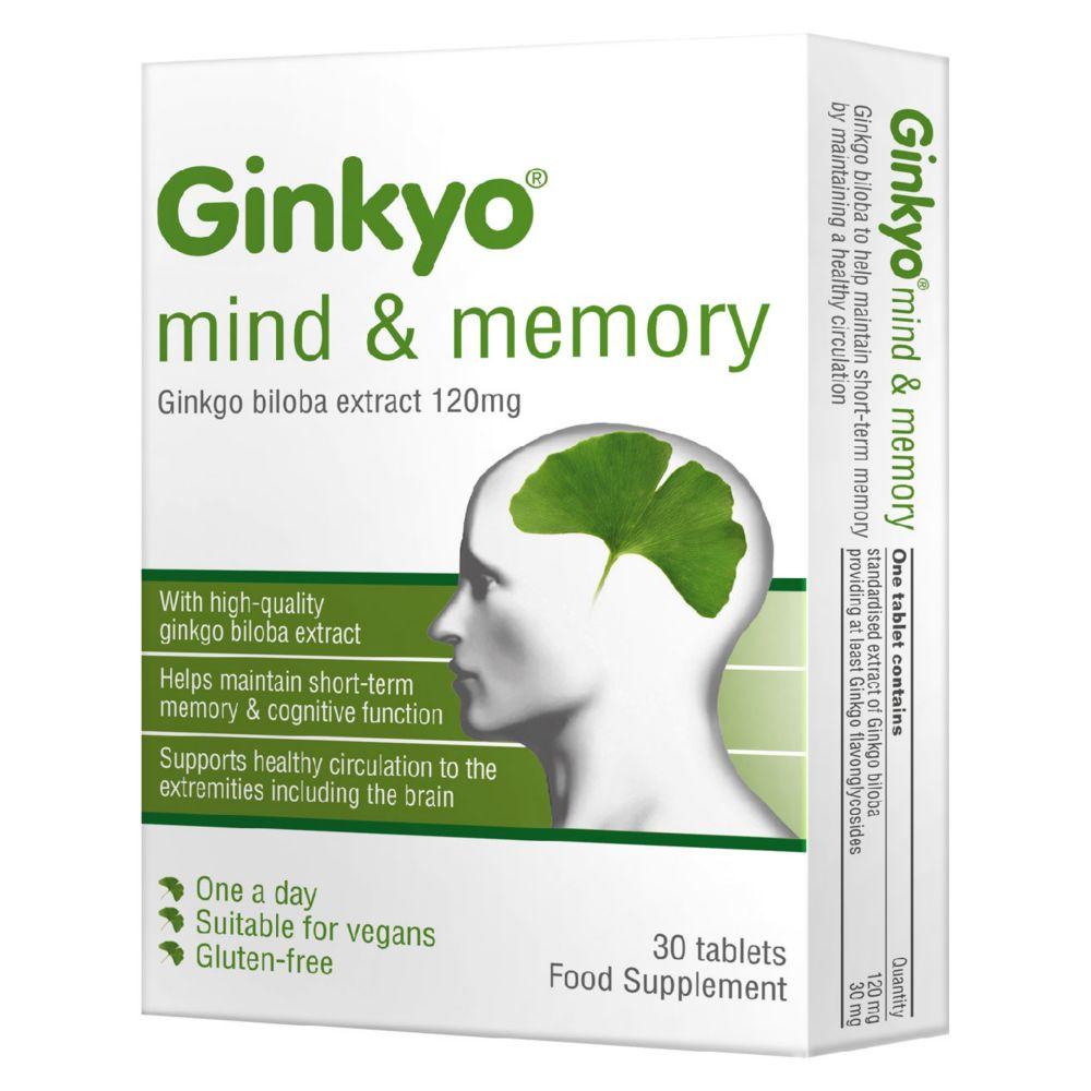 Mind & Memory Ginkgo Biloba 120Mg One A Day 30 Tablets