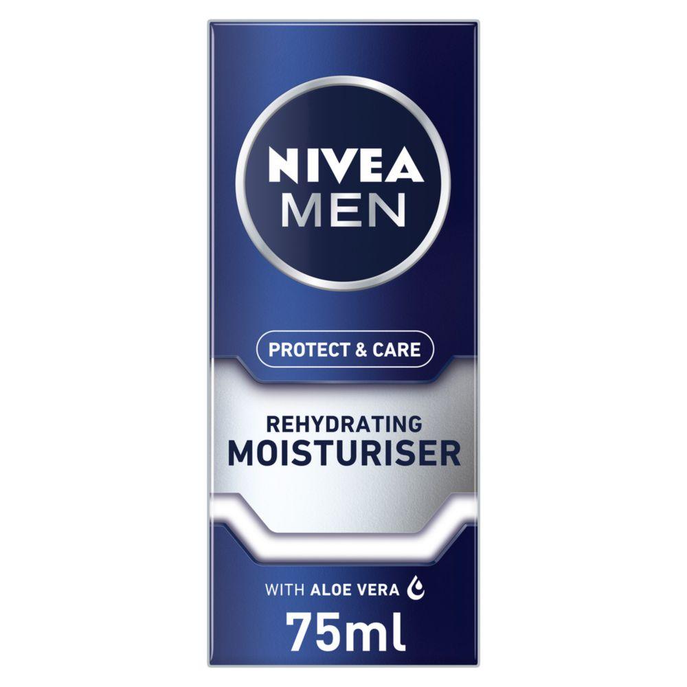 Men Rehydrating Face Moisturiser Protect & Care, 75Ml