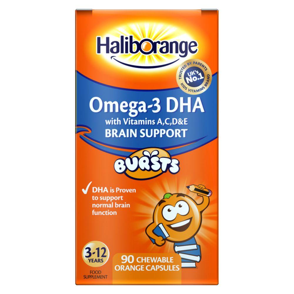 Kids Omega-3 3-12Yrs - 90 Orange Chewable Fruit Burst Capsules