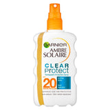 Clear Protect Transparent Sun Cream Protection Spray Spf20 200Ml