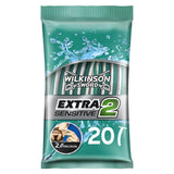 Extra 2 Sensitive Men'S Disposable Razors X20