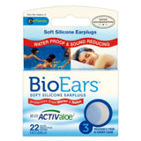 Soft Silicone Earplugs With Activ Aloe - 3 Pairs