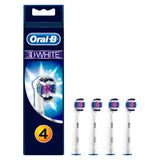 3D White Replacement Electric Toothbrush Heads 4 Pack